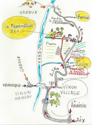 Plan d'accès la Fourmilière Plan acces la fourmiliere